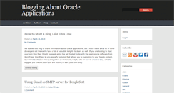 Desktop Screenshot of bloggingaboutoracleapplications.org